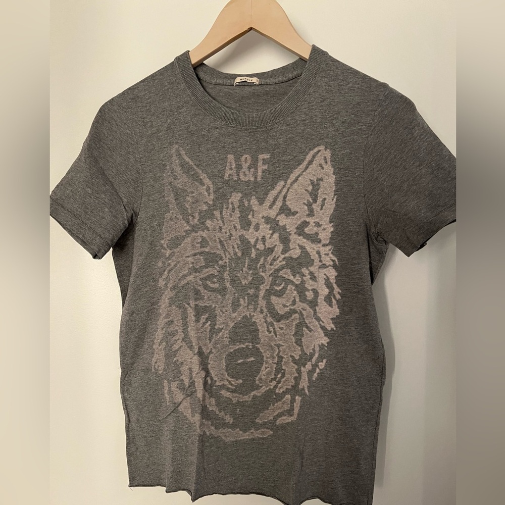 Abercrombie and Fitch printed muscle fit T-shirt size S